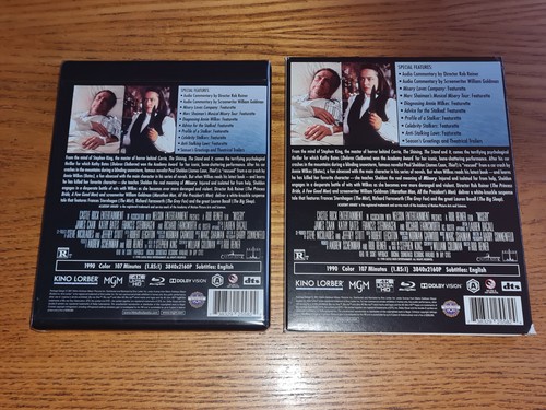 MISERY new 4K Ultra HD UHD Bluray Kino Lorber US region a free abc(Stephen King) - Picture 2 of 3