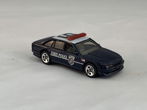 Hot Wheels Police Cruiser 1998 Police Squad Dark Blue 5SPs LOOSE