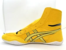 asics Boxing Wrestling Shoes Yellow Gold Line Black EX-EO (successor to TWR900)