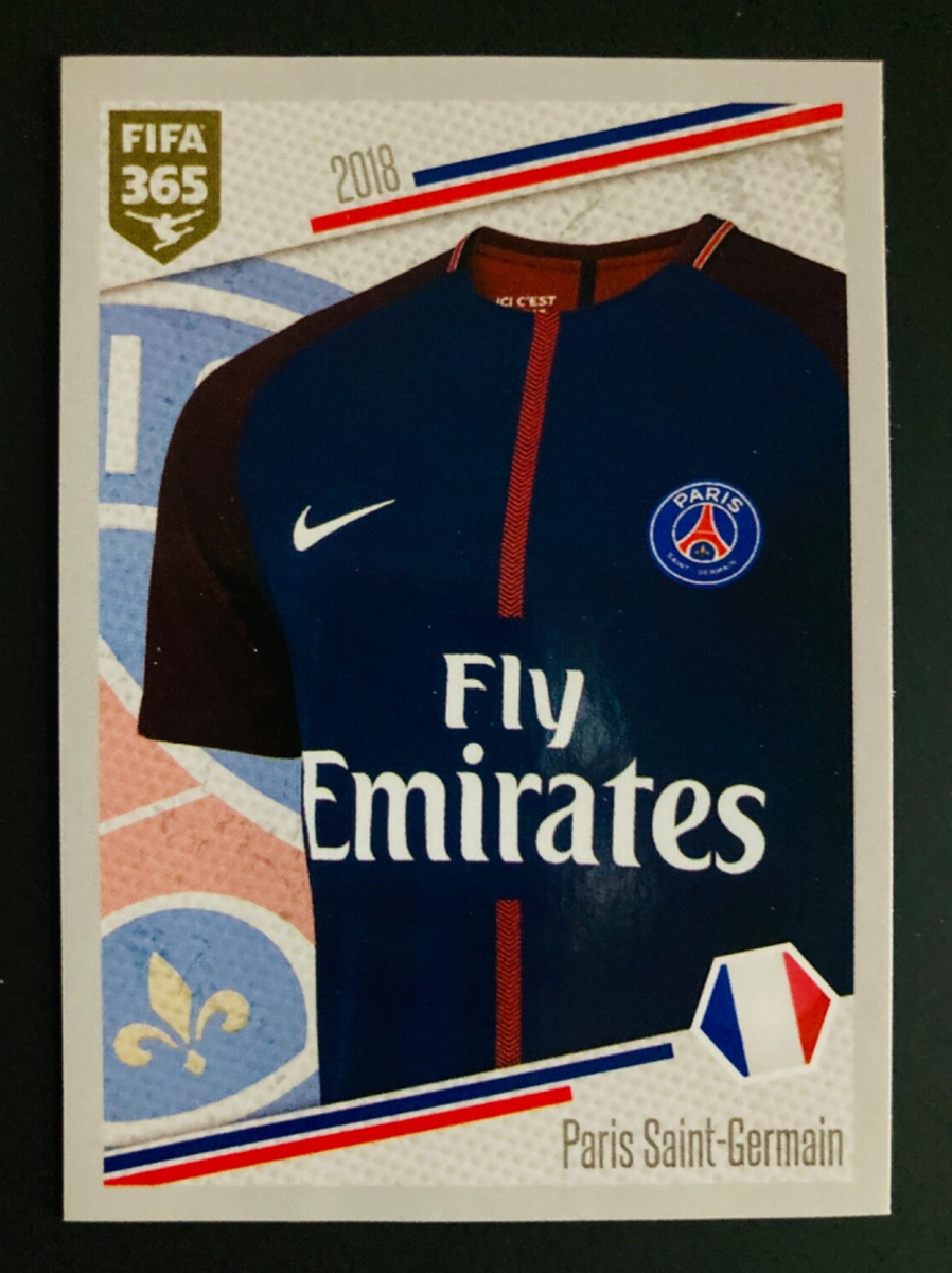 2017-18 Panini FIFA 365 # 233 Paris Saint-Germain PSG Shirt Home