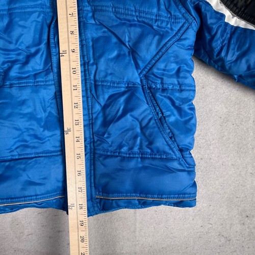 Nike Reversible Puffer Fleece Winter Hooded Jacket Boys Blue Size 4 - Picture 6 of 15