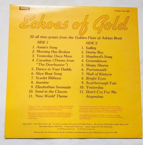 Echoes Of Gold - Vinyl Record LP Album - WW 5062 - 1979 vtd - Imagen 2 de 2