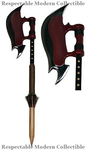 BUFFY THE VAMPIRE SLAYER SCYTHE PROP REPLICA WOODEN STAKE AXE WEAPON COLLECTIBLE - Picture 1 of 3