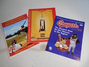 The Catskill Cougars Official 1997 Program, Score Card and 2000 Program