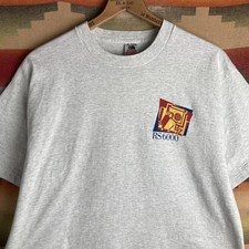 Vintage 90s IBM RS/6000 Computer Heather Gray T-shirt | Size Mens XL