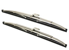 35cm. Edelstahl Scheibenwischer Wischerblätter Chrom look für Alfa Romeo Spider