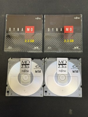 Lot of 4 Fujitsu DYNAMO 2.3GB Magneto Optical MO Disks New Open Box