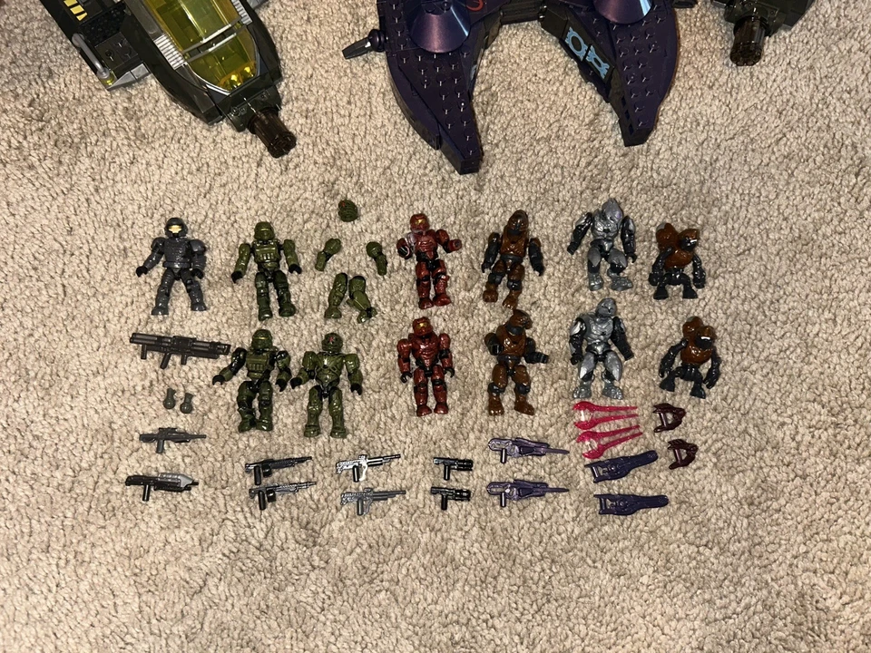 Halo Mega blocks UNSC Hornet Vs Covenant Vampire Set #97123 100% Complete +Extra - Image 2 of 4