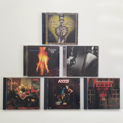ACCEPT Lot Of 6 CDs Ball to the Wall Restless & Wild Wolf Hoffmann UDO METAL CDs