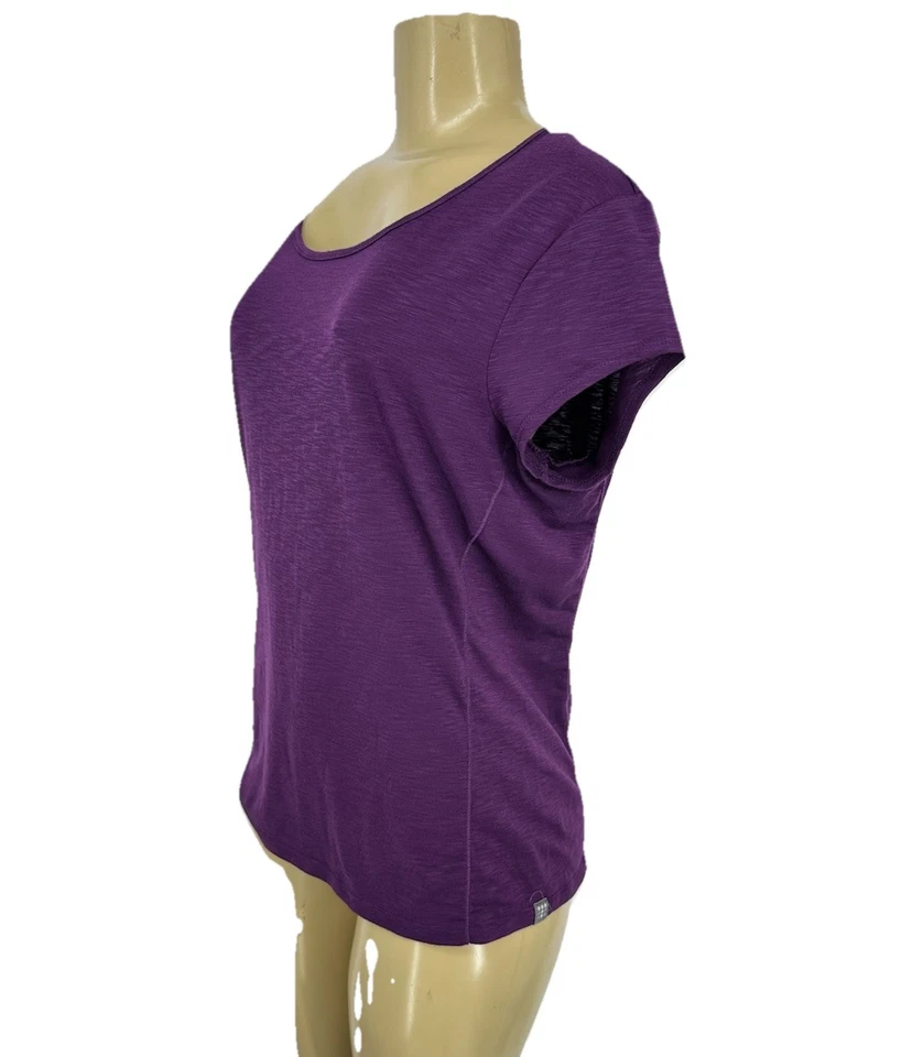 Camiseta pulóver de manga corta Title Nine mediana para mujer púrpura I6 Foto 2 de 4