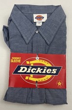 Vintage Dickies Short Sleeve Chambray Blue Work Shirt Men's XL NWT Deadstock USA