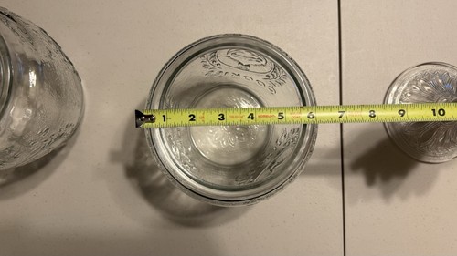 Vintage Anchor Hocking MOTHER'S COOKIES 10,25" Glas Glas & Deckel geprägt Set (2) - Bild 4 von 5