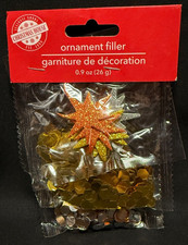 Christmas House - Ornament Filler - 3 Pc - Silver/Gold/Bronze - Metallic