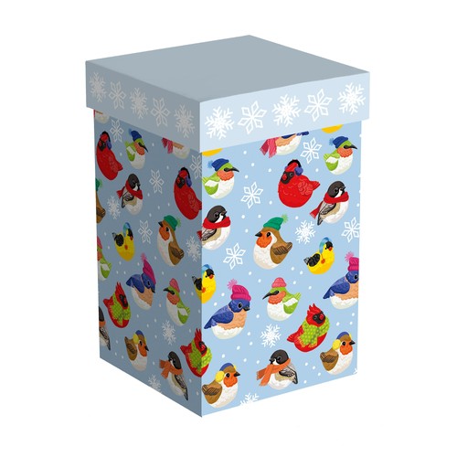 Taza de viaje Holiday Poinsettia taza perfecta de cerámica, Portly Birds, 17 oz, caja de regalo - Imagen 2 de 2