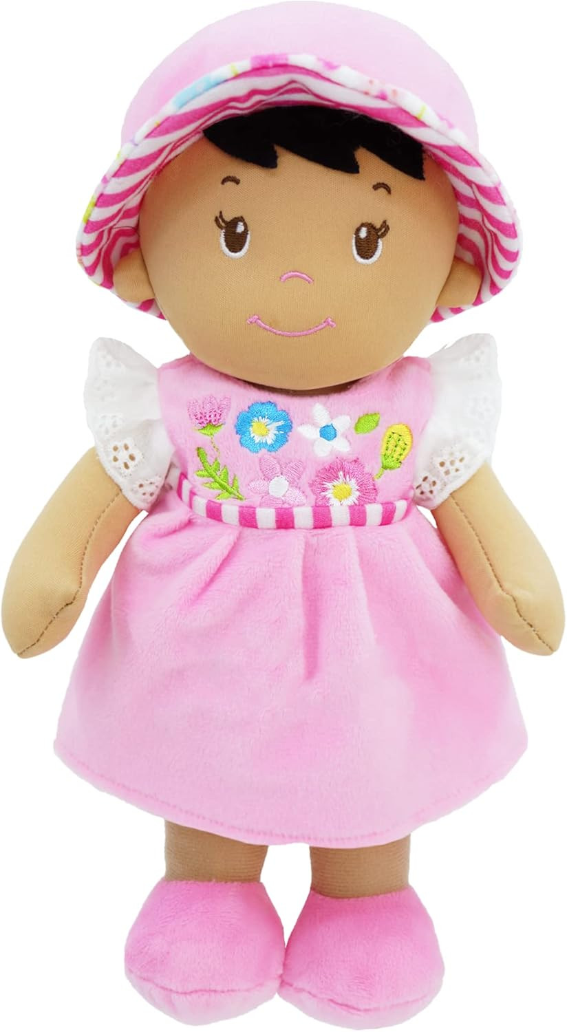 12" Soft Dolly Malorie - Stuffed Soft Baby Doll Gift for 1 2 3 Year Old Girls - 