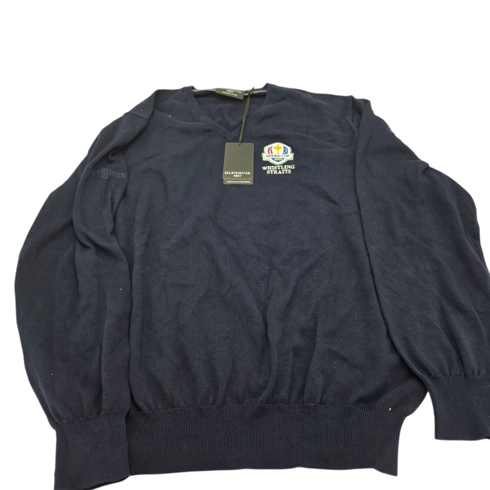 Glenmuir’s Men’s Golf Sweater-  Navy Eden XL - Ryder Cup 2020 Whistling Straits