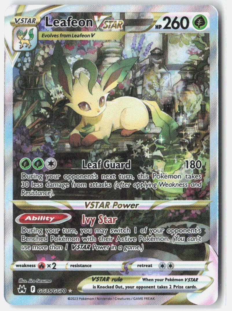Pokemon Leafeon VSTAR SWSH: Crown Zenith: Galarian Gallery [CRZ:GG - GG35/GG7...