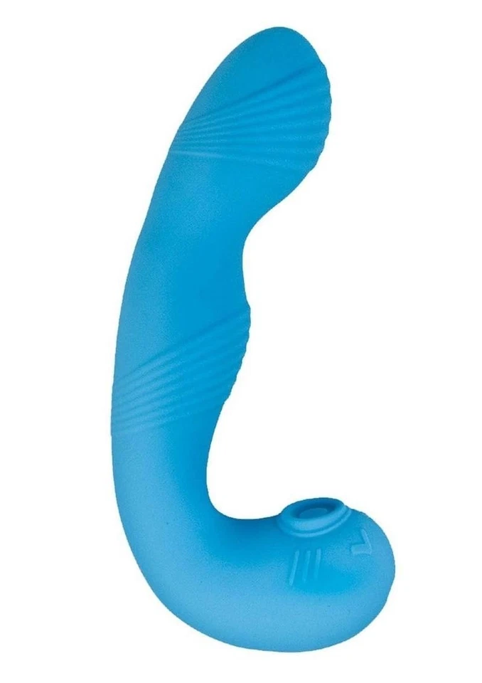 Vibrador de silicona recargable My Secret punto G con estimulador de clítoris Foto 3 de 4