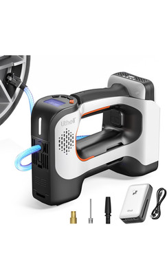 Air Compressor Pump Car Portable Bike Tire 20v Inflator Sport Cordless Litheli