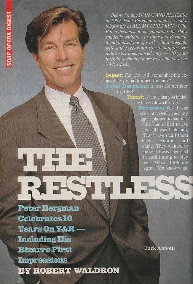 Soap Opera Digest Oct 12 1999 JASON BIGGS-AMANDA BEARSE-MAITLAND WARD-LINDA DANO - Image 4 of 4