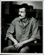 1984 Press Photo Lester M. Johnson, Arrested for Arson, Johnson County
