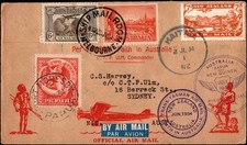 1934 Posta Aerea Ufficiale Australia a Nuova Zelanda Fede Ulm in Australia