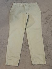 Eddie Bauer Legend Wash Boyfriend Mid Rise Pants Women's 8 Green Casual Outdoor