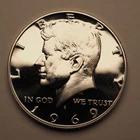 1969 *S* PROOF 40% SILVER KENNEDY HALF DOLLAR **** FREE SHIPPING! C0360