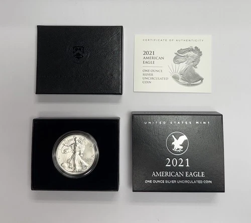 US MINT 2021 American Eagle One Ounce Silver Uncirculated Coin 21EGN