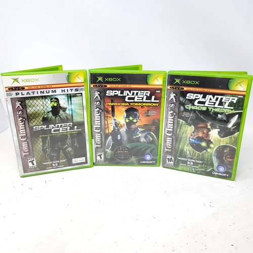 Splinter Cell, Pandora Tomorrow, Chaos Theory (Microsoft Xbox) Tested Working