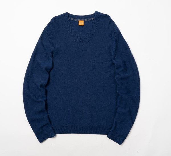 Men Hugo Boss Sweater Navy Wool 40 /L / 48
