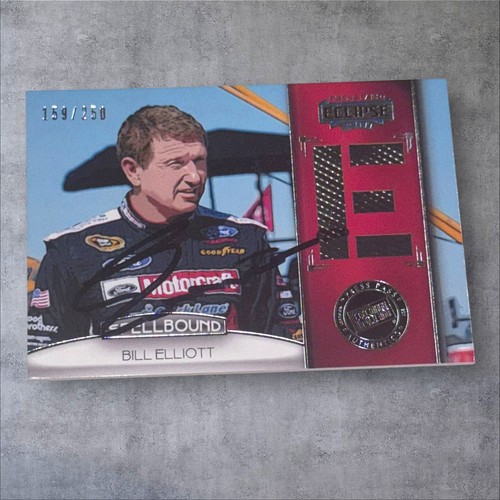Bill Elliott PRESS PASS ECLIPSE SPELLBOUND RACE USED NASCAR signed card #159/250 - Picture 1 of 2