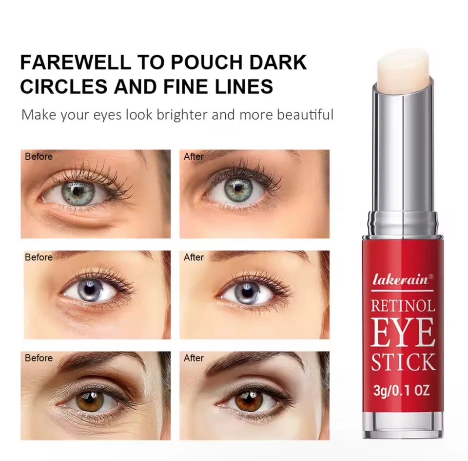 Barra de ojos antienvejecimiento para ojeras, bolsas de ojos, líneas finas, hinchazón, arrugas Foto 2 de 4