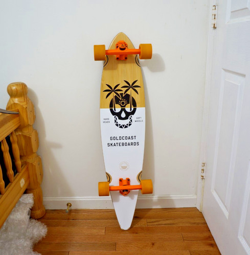 Goldcoast Dead Days PINTAIL skateboard Longboard 40" with speedcream