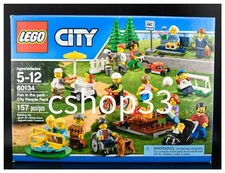 LEGO 60134 Fun in The Park City People Pack -Hot Dog Cart, Family Picnic, Soccer