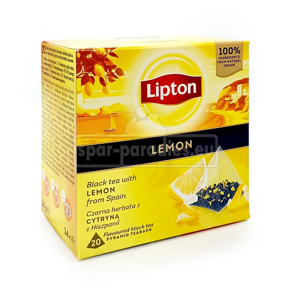 (78,43 EUR/kg) 240x Lipton Tee Pyramiden Teebeutel Schwarztee Lemon Zitrone Tea - Bild 3 von 3