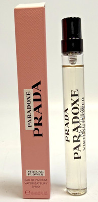 PRADA Paradoxe VIRTUAL FLOWER Women Perfume TRAVEL Spray Size 10 ml /0.33 fl oz