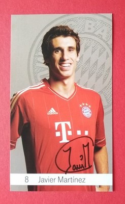 15072 Javier Martinez Bayern München 2012/13 Autogrammkarte original signiert