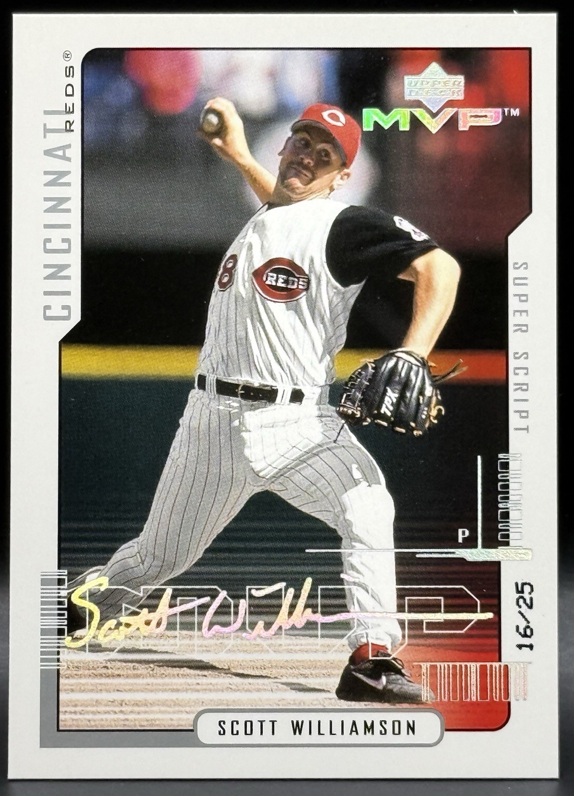 2000 Upper Deck MVP SUPER SCRIPT Scott Williamson 16/25 NM #159 Reds ULTRA RARE