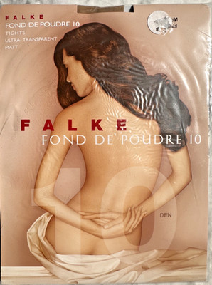 Falke Tights Hosiery Sz M Brasil Fond De Poudre 10Den Ultra Transparent Matt NIP