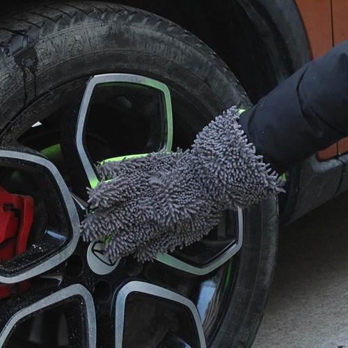 Chenille Autowaschhandschuhe mit elastischem Bündchen für effektive Fahrzeugre