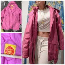 Vintage 1980's Dusty Pink/purple Girly Pop Please Thank you Oversize Coat M/L
