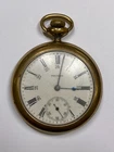 Antique Waltham Traveler Gold Filled Pocket Watch Pre-Owned Doesn't Run (39-#39)