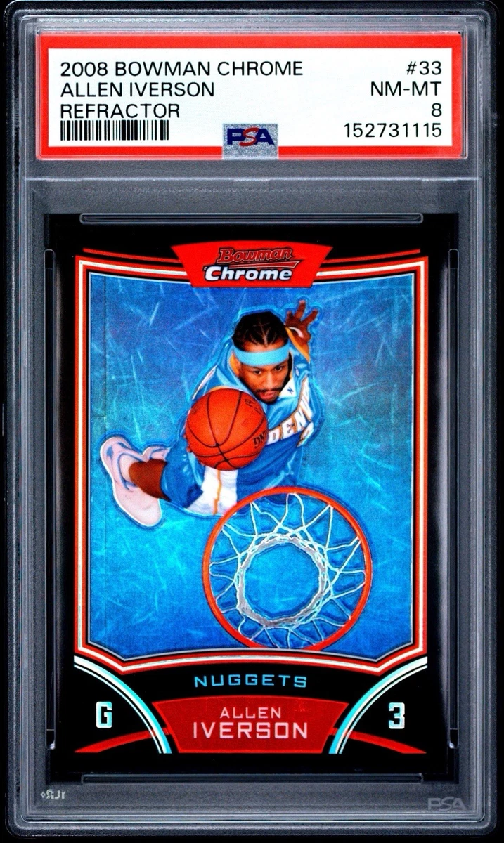 その他 ALLEN IVERSON Bowman Chrome REFRACTOR Bowman Allen Iverson Basketball Sports Trading Cards & Accessories