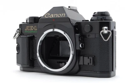 [CASI COMO NUEVO] Canon AE-1 Program Body 35mm Film Camera Negro De JAPÓN - Imagen 1 de 4