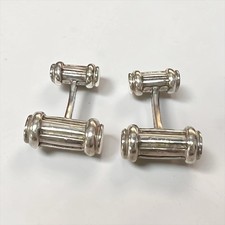 Tiffany & Co. Vintage 1995 Mexico .925 Silver Atlas Column Cufflinks 19.5g