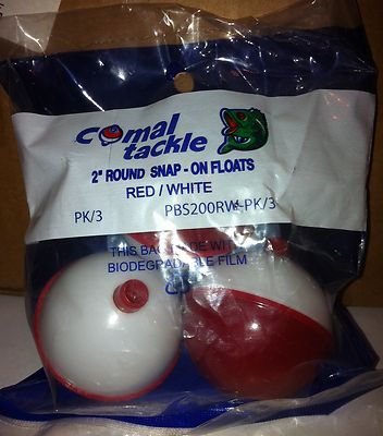 Fishing Sup Comal Tackle 2 inch Red/White Floating Dobber