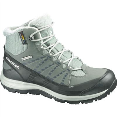 Salomon Women's Kaina CS WP W Snow Boot Gray/Silver 8.5 M US