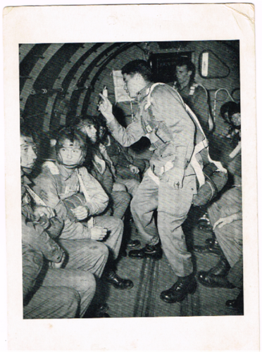 Military Photo Paratroopers Waiting To Take Their Exit From Plane