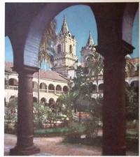 Apr 17 1960 Grace Line Santa Paula Dinner Menu Spanish-English Cruise Ship Menu